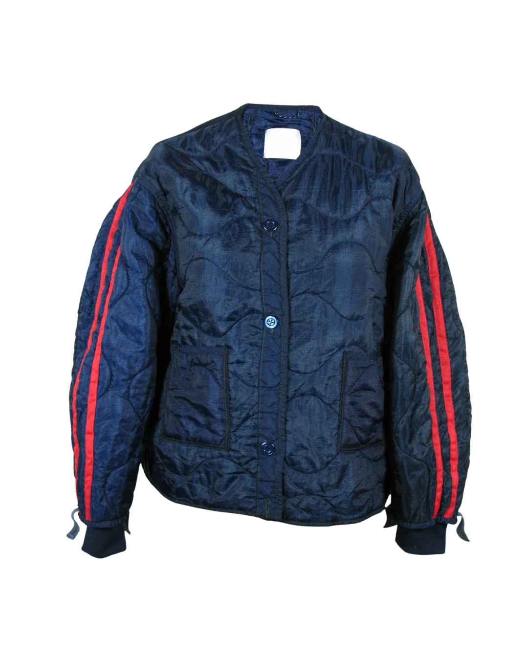 Military Liner Track Jacket - Navy/Red - F5