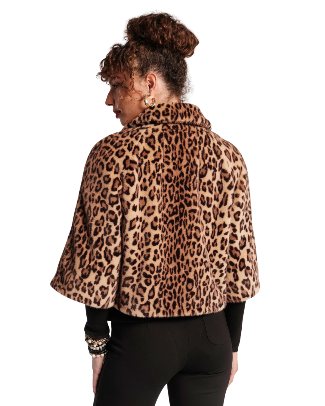 Blaine Jacket Leopard Faux Fur - Multi