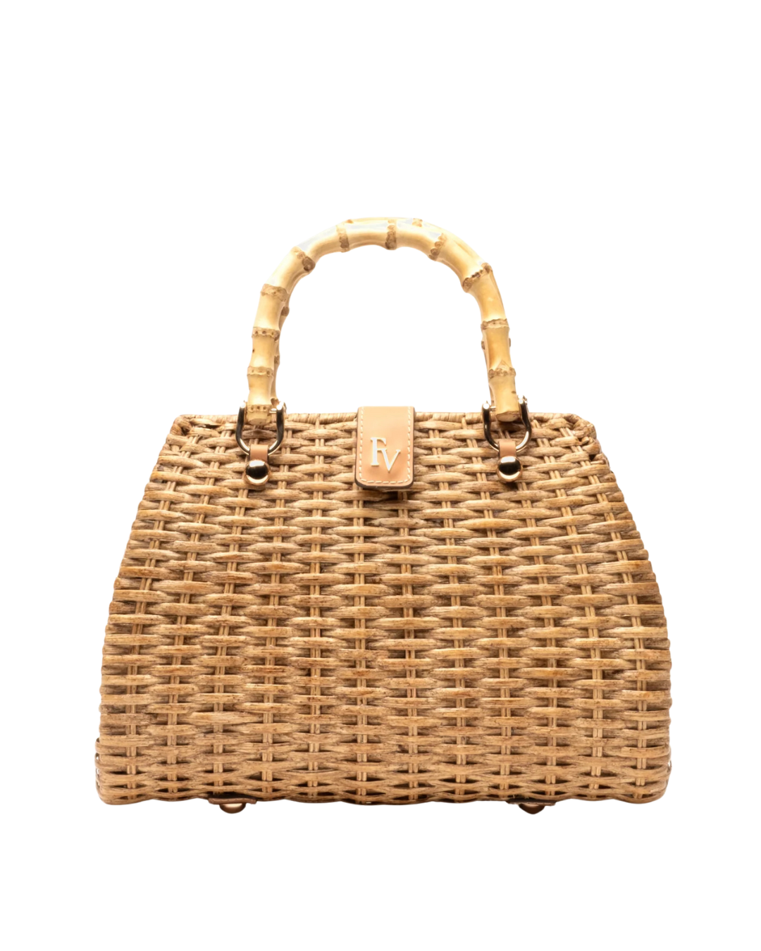 Rooster Wicker w/ Bamboo Handle - S6