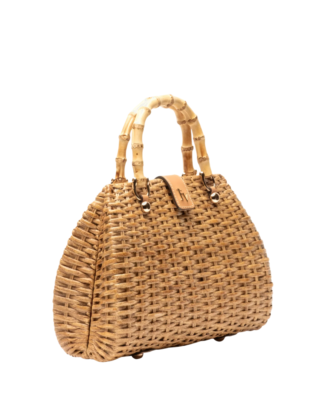 Rooster Wicker w/ Bamboo Handle - S6