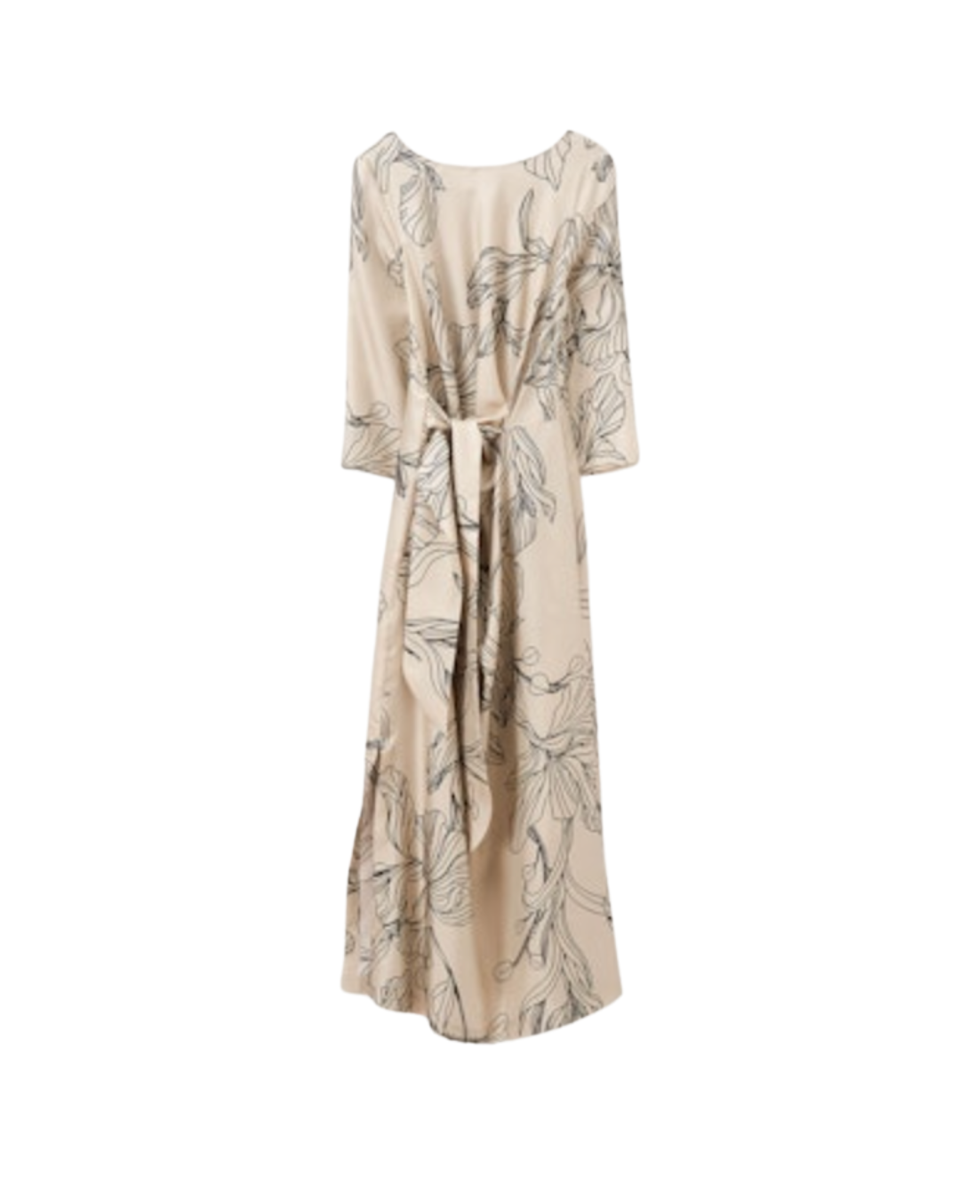 Iris Print Wrap Dress