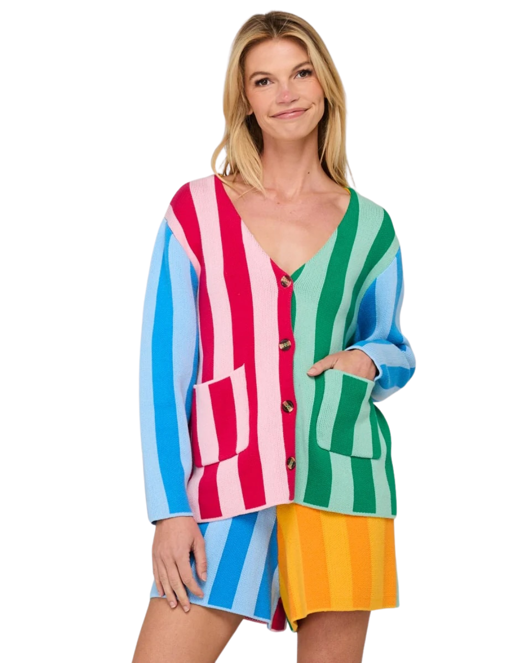 Rainbow Stripe Cardigan