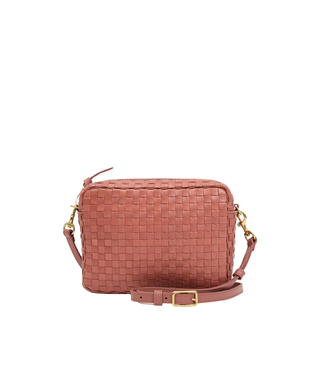 Midi Sac Woven Checker - Rose Clay - S6