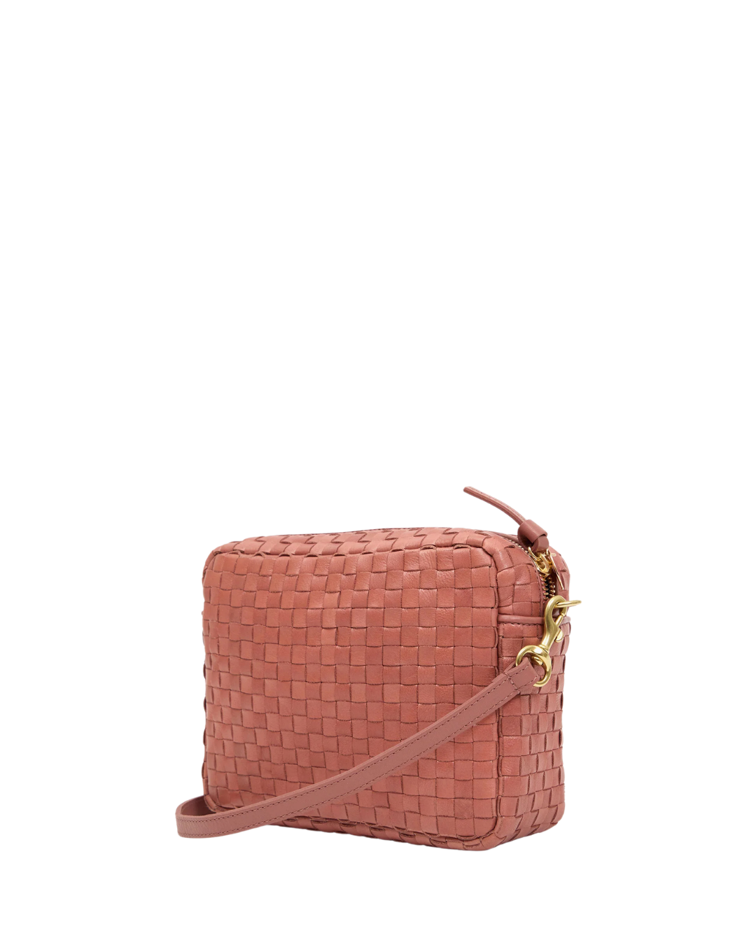 Midi Sac Woven Checker - Rose Clay - S6