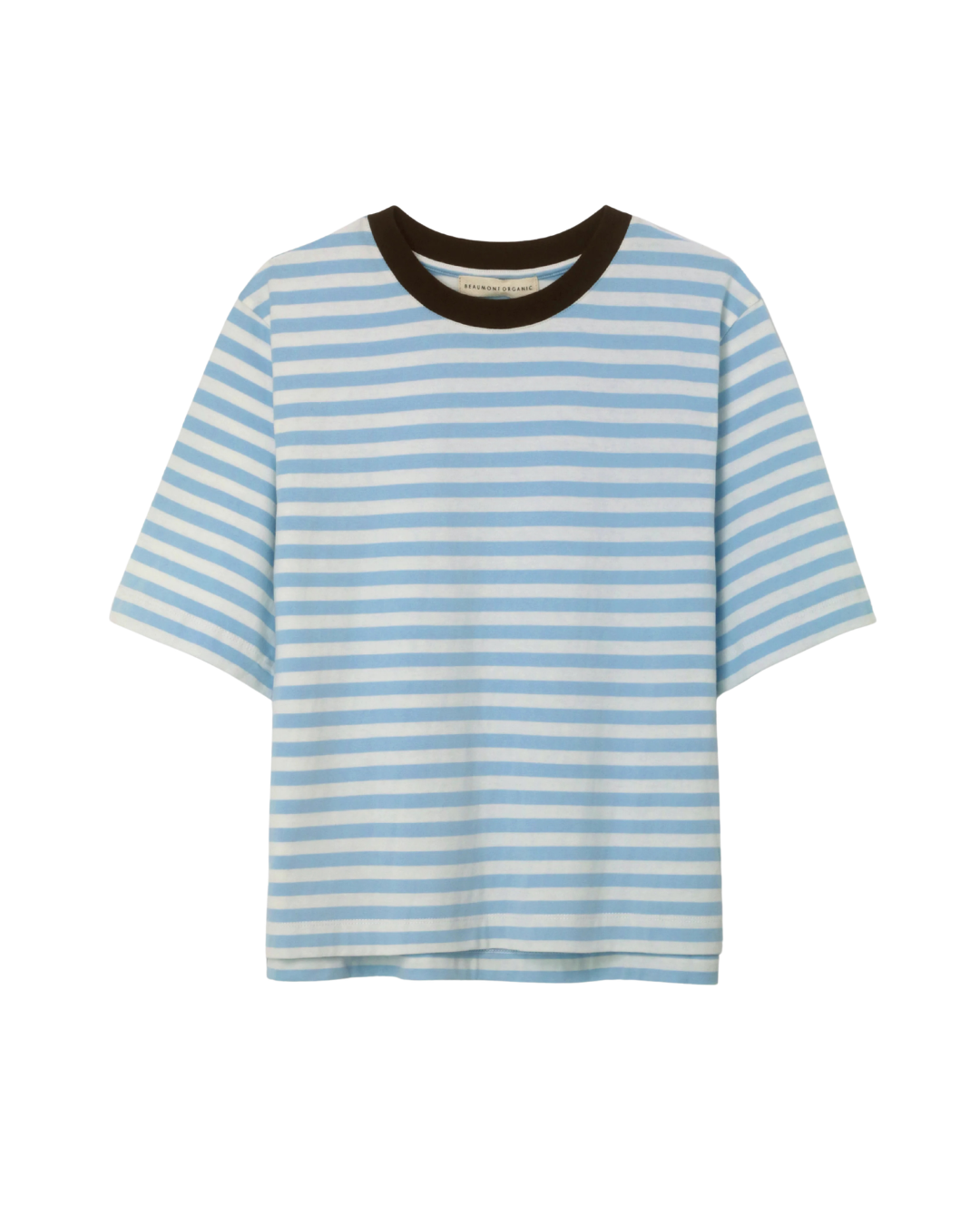 Bay Sue Tee - Pale Blue & White Stripe