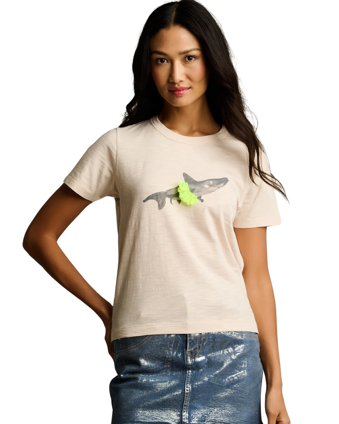 Jaw Dropping Top - Crystal Sand