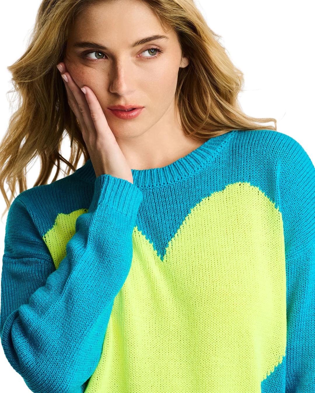 Amore Mio Sweater - Neon Blue