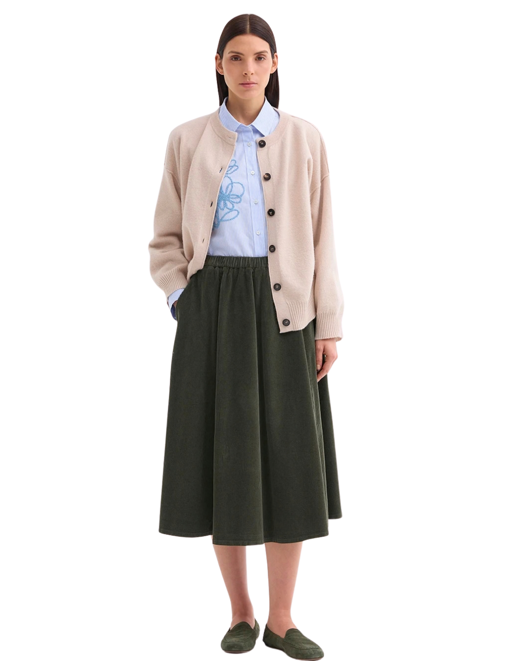 Crew Neck Cardigan