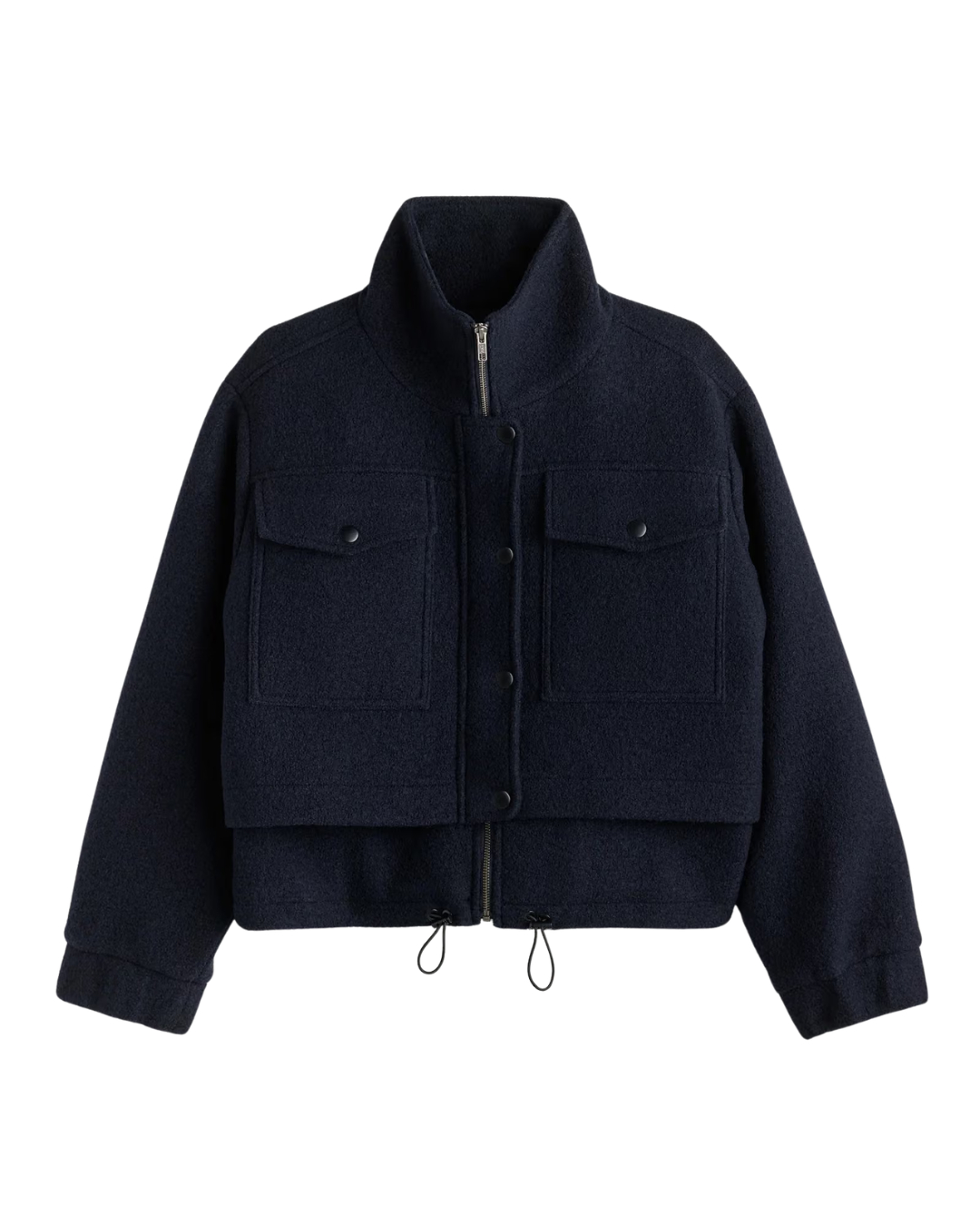 Selva Cropped Bomber - Midnight