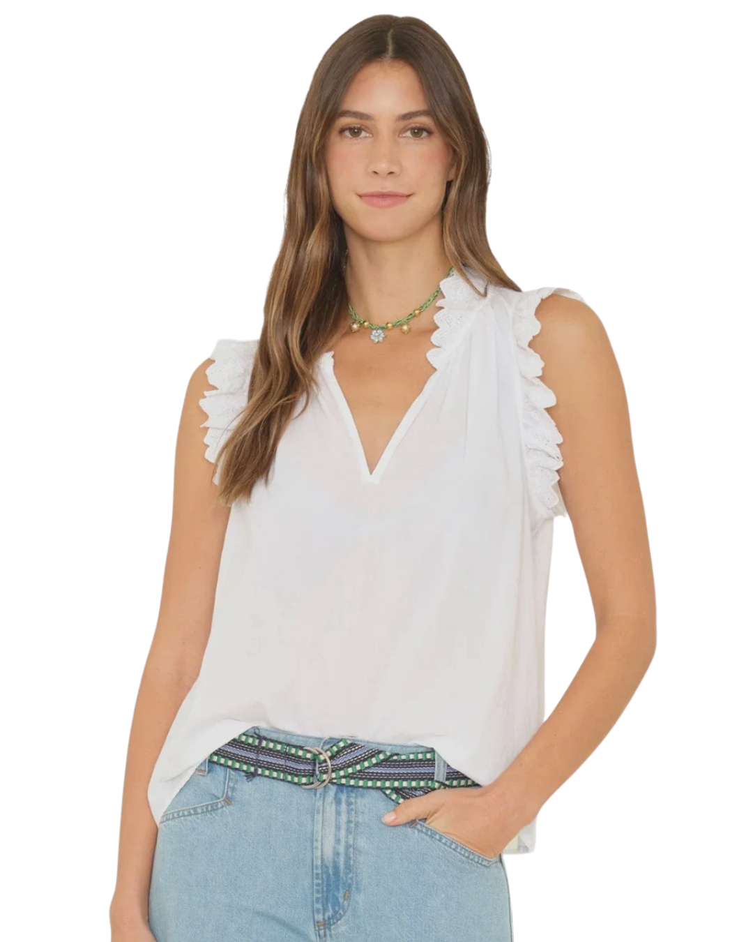 White Bexie Top