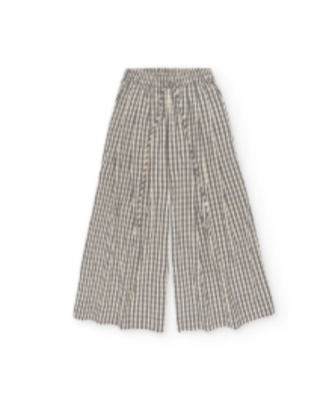 Gingham Wide Leg Pant