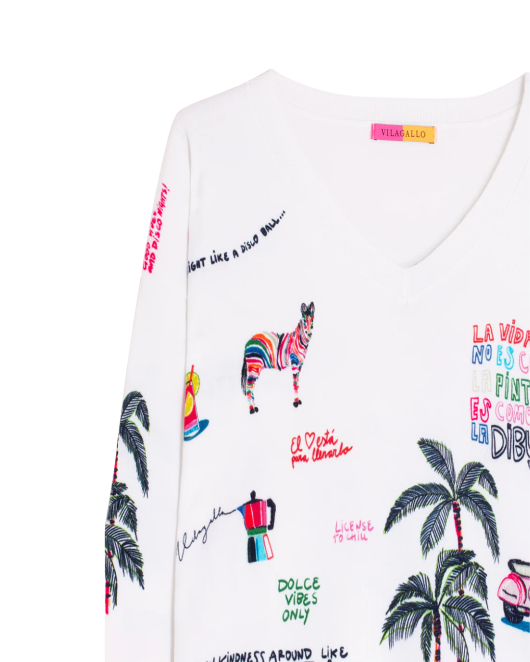 Punto Estampodo Wording Sweater