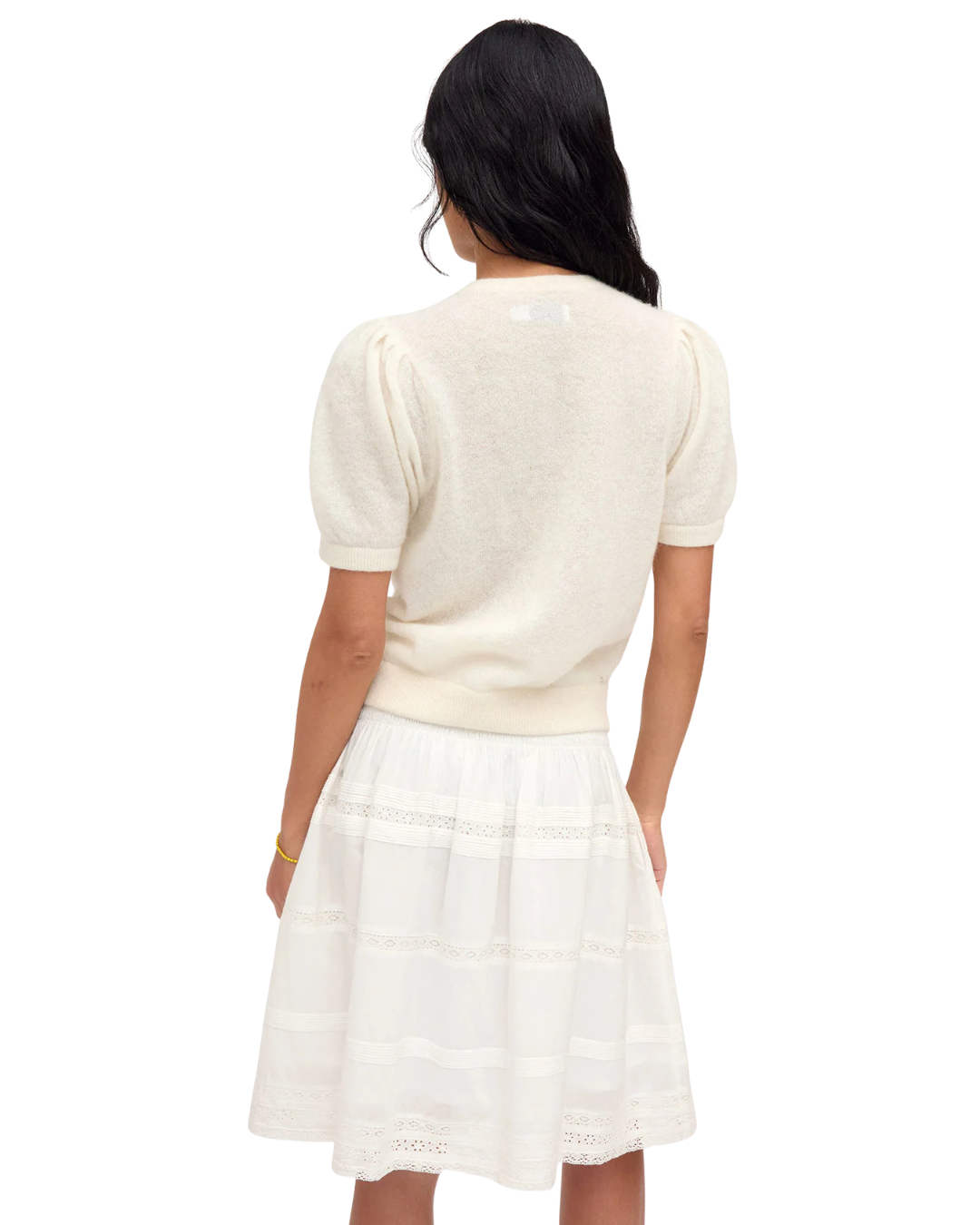 Zoe Court Skirt - Cream