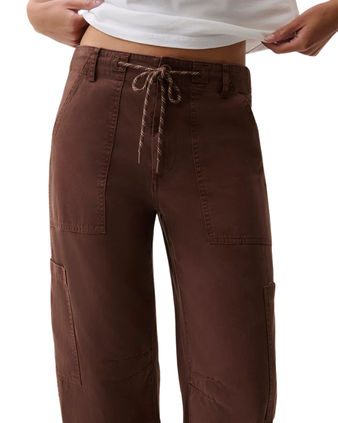Sabrina Curved Utility Pant- Lindt
