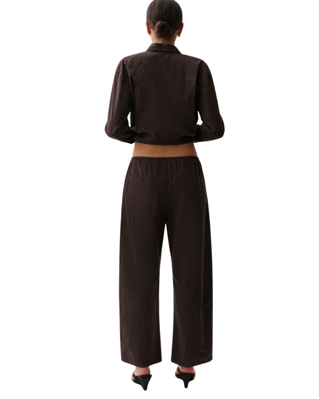 Theo Drawstring Poplin Pant- Hot Toddy