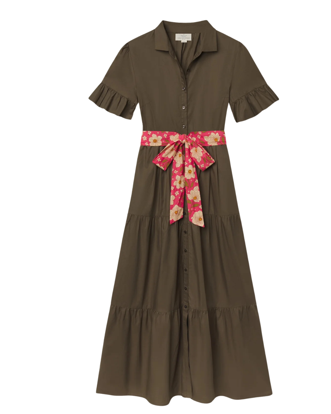 Martine Dress - Olive Twill - F6