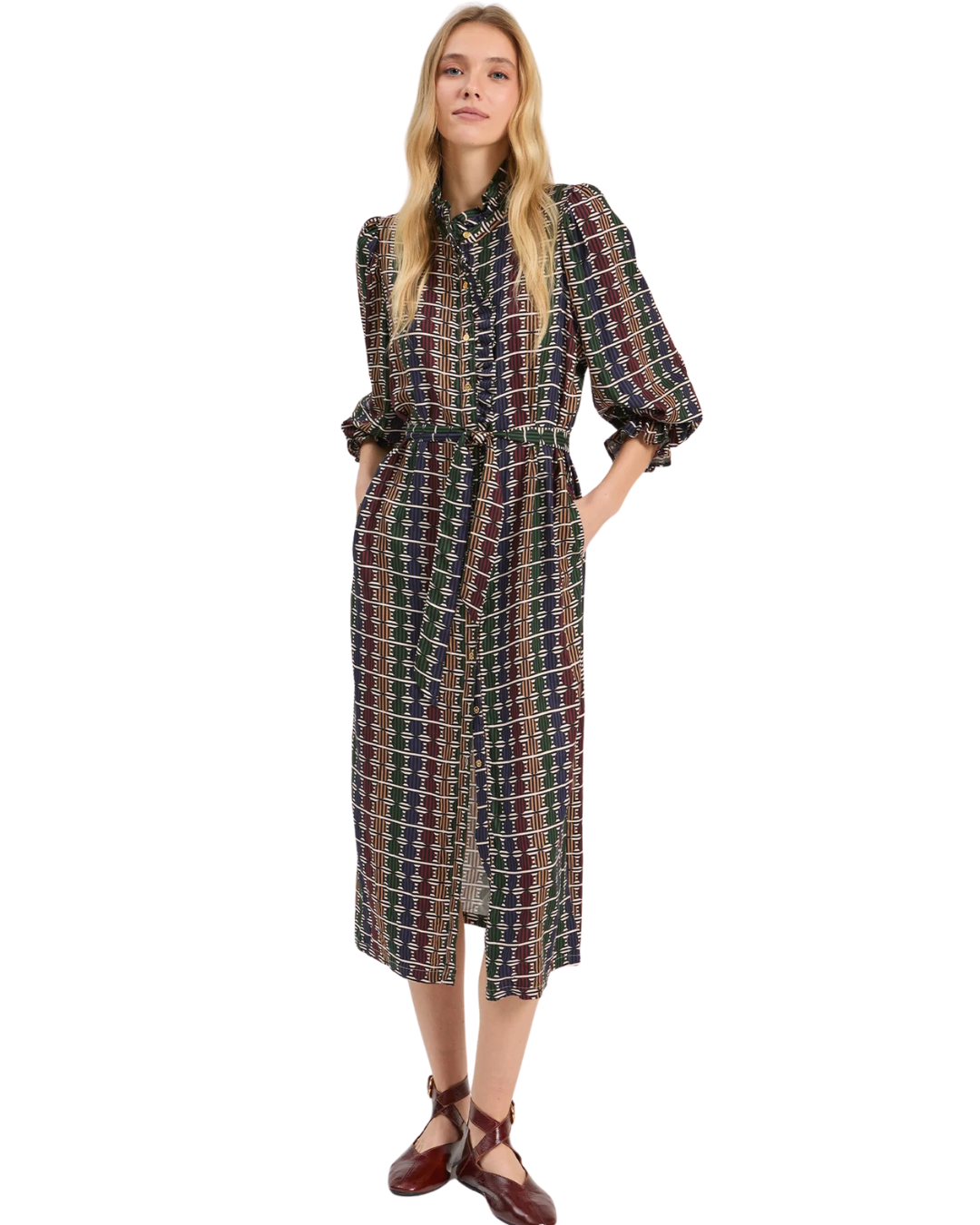 Geometric Print Dress