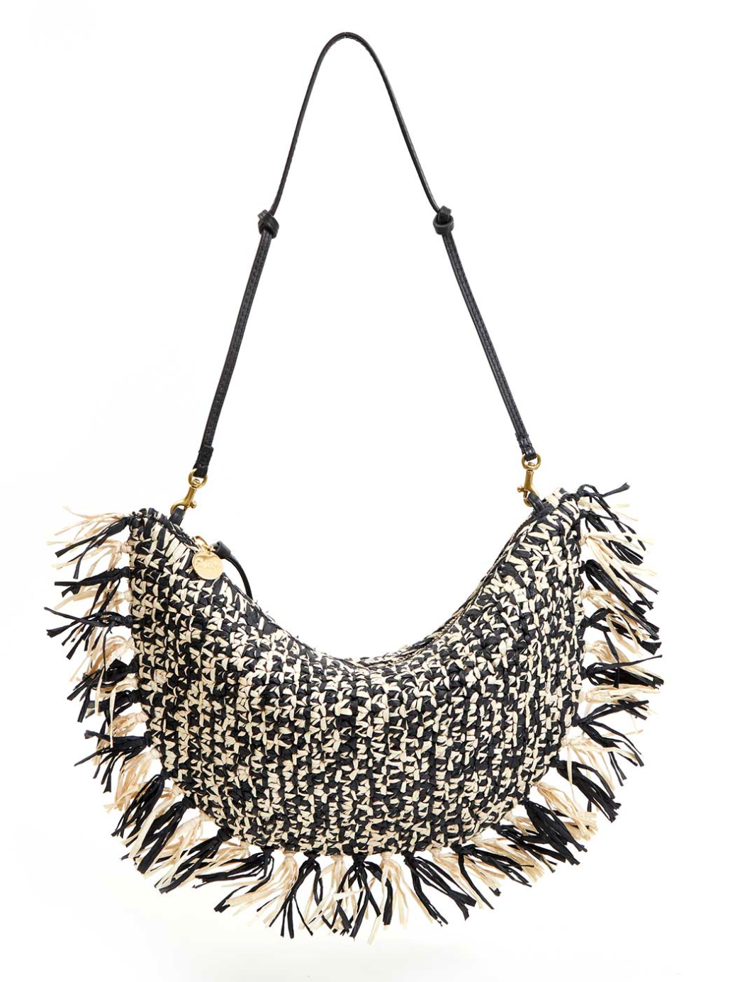 Lune Purse - Raffia Fringe