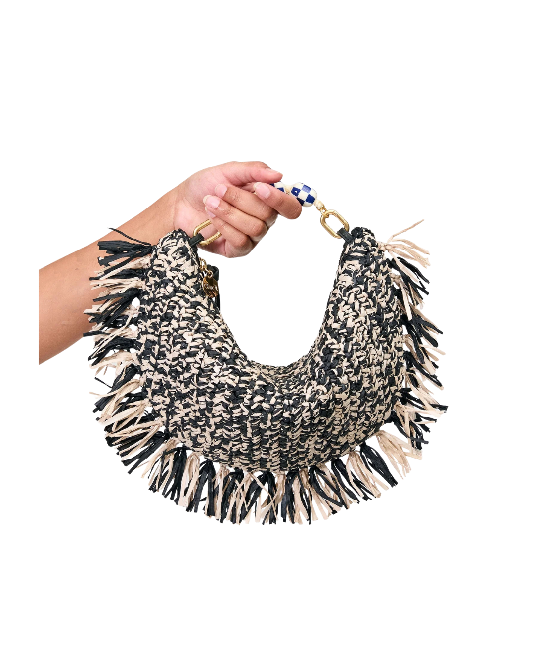 Lune Purse - Raffia Fringe