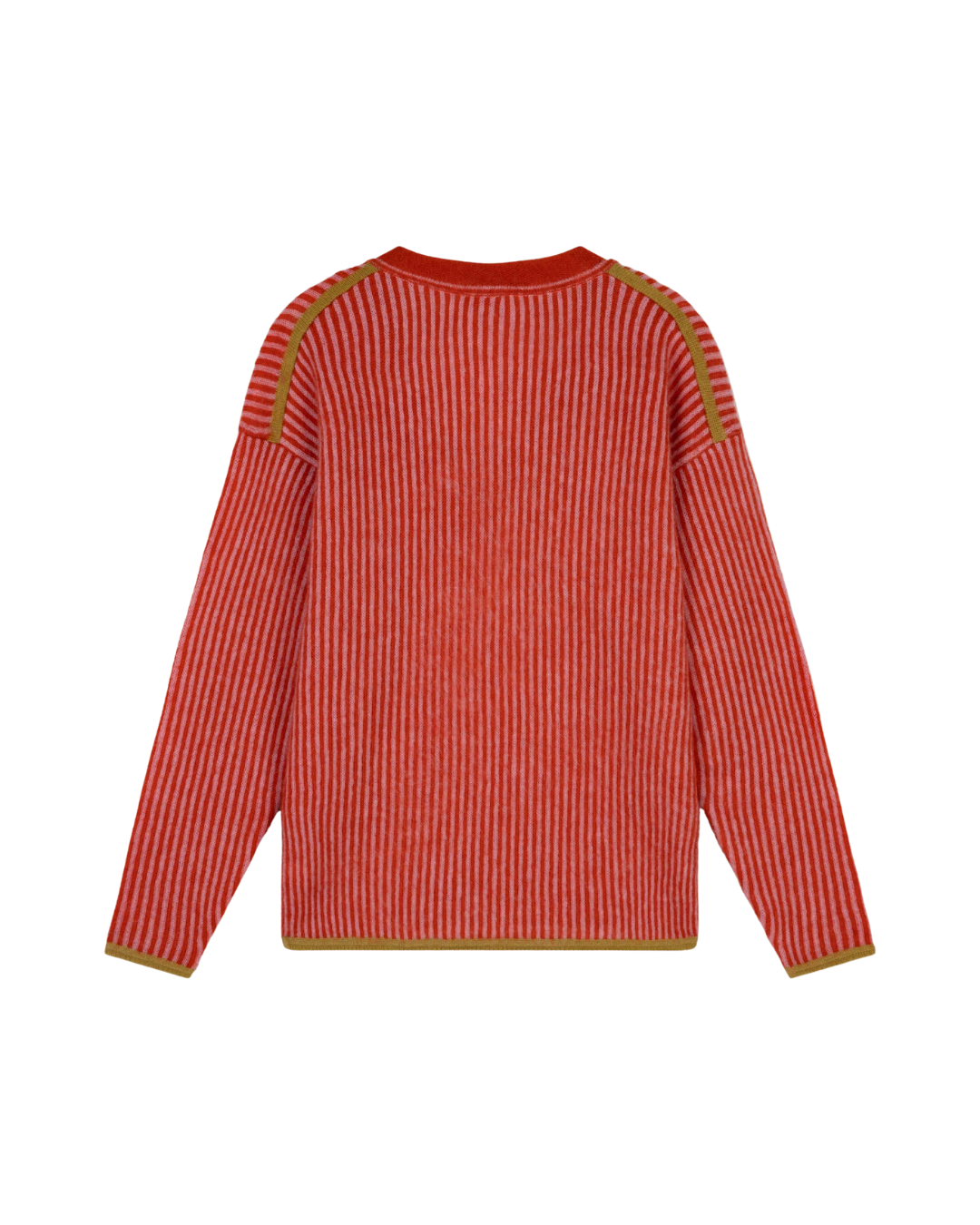 Katrijn Knited V-neck Pullover - Wild Rose - F5