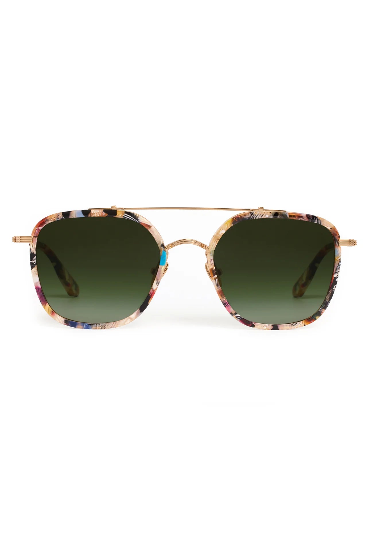 AUSTIN Sunglasses | 18K Titanium + Amalfi
