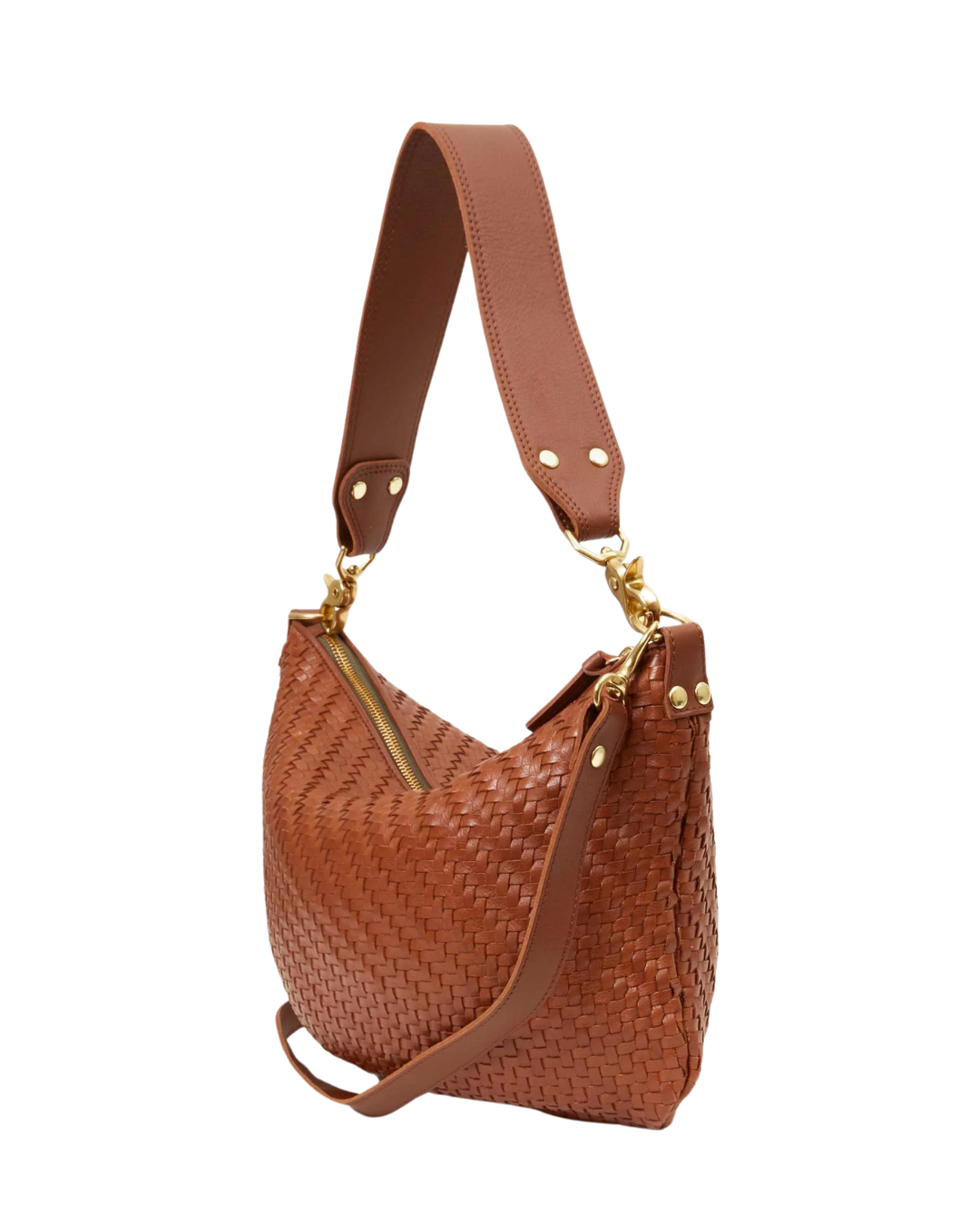 Moyen Messenger - Hazelnut Woven Zig Zag