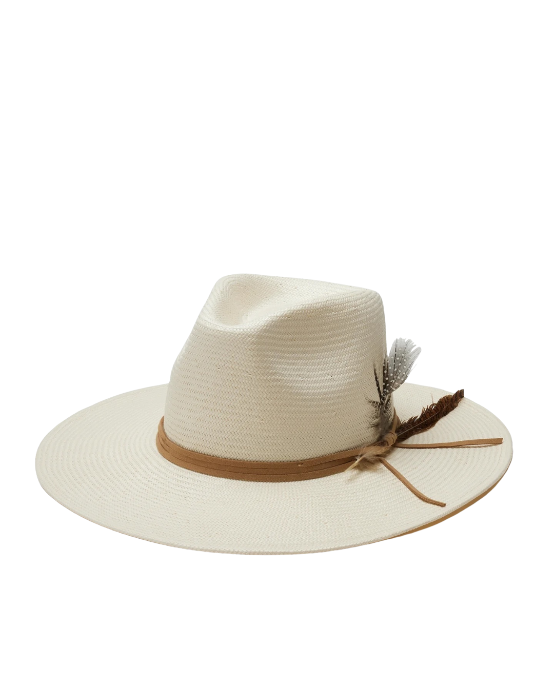 Valencia Hat with Leather & Feathers