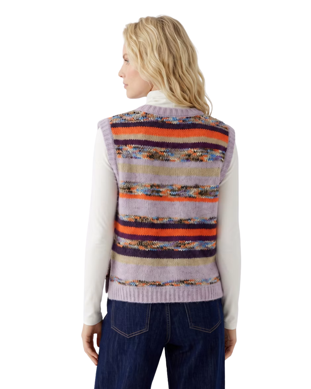 Striped Sleeveless Pullover