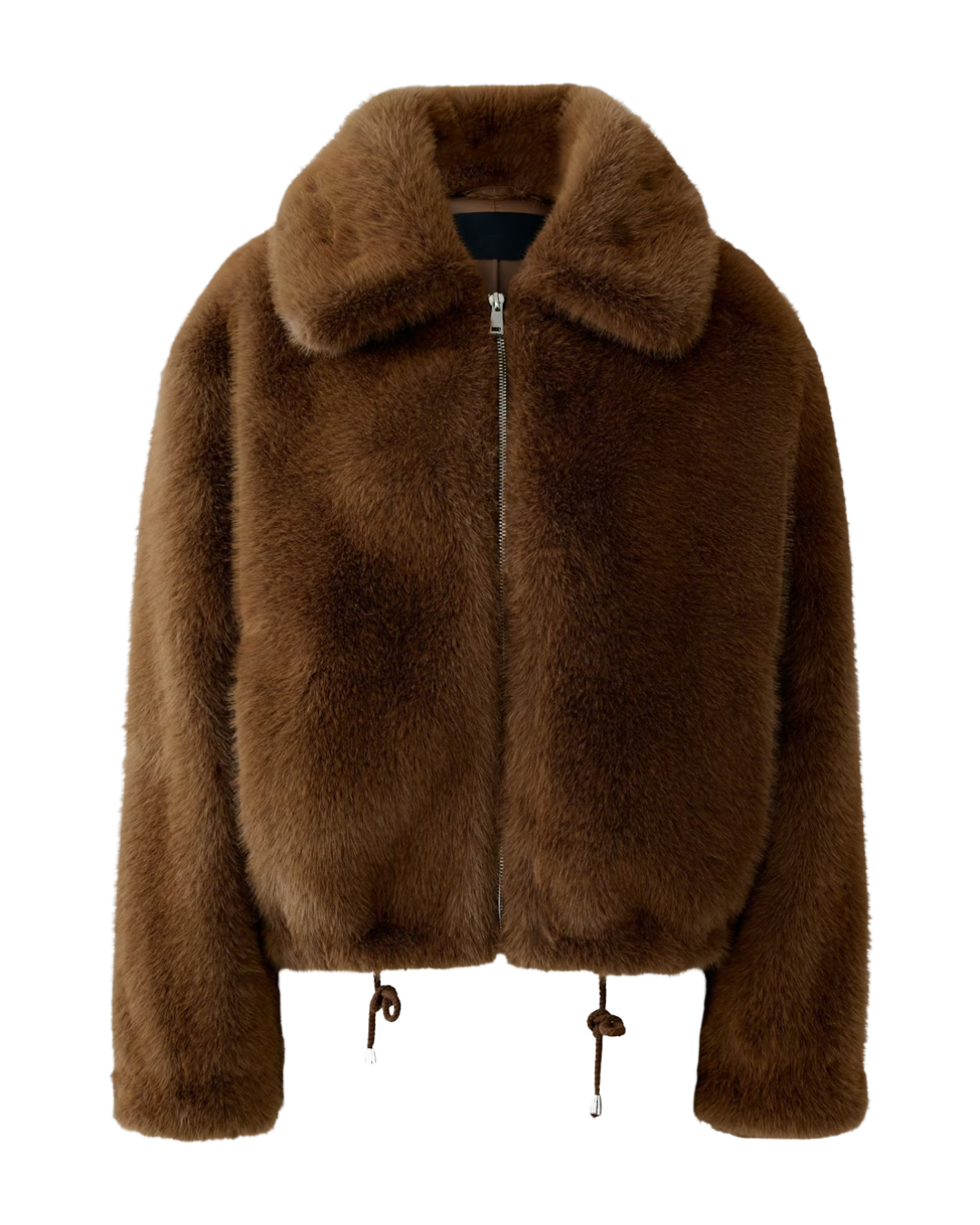 Faux Fur Jacket - Taupe - F5