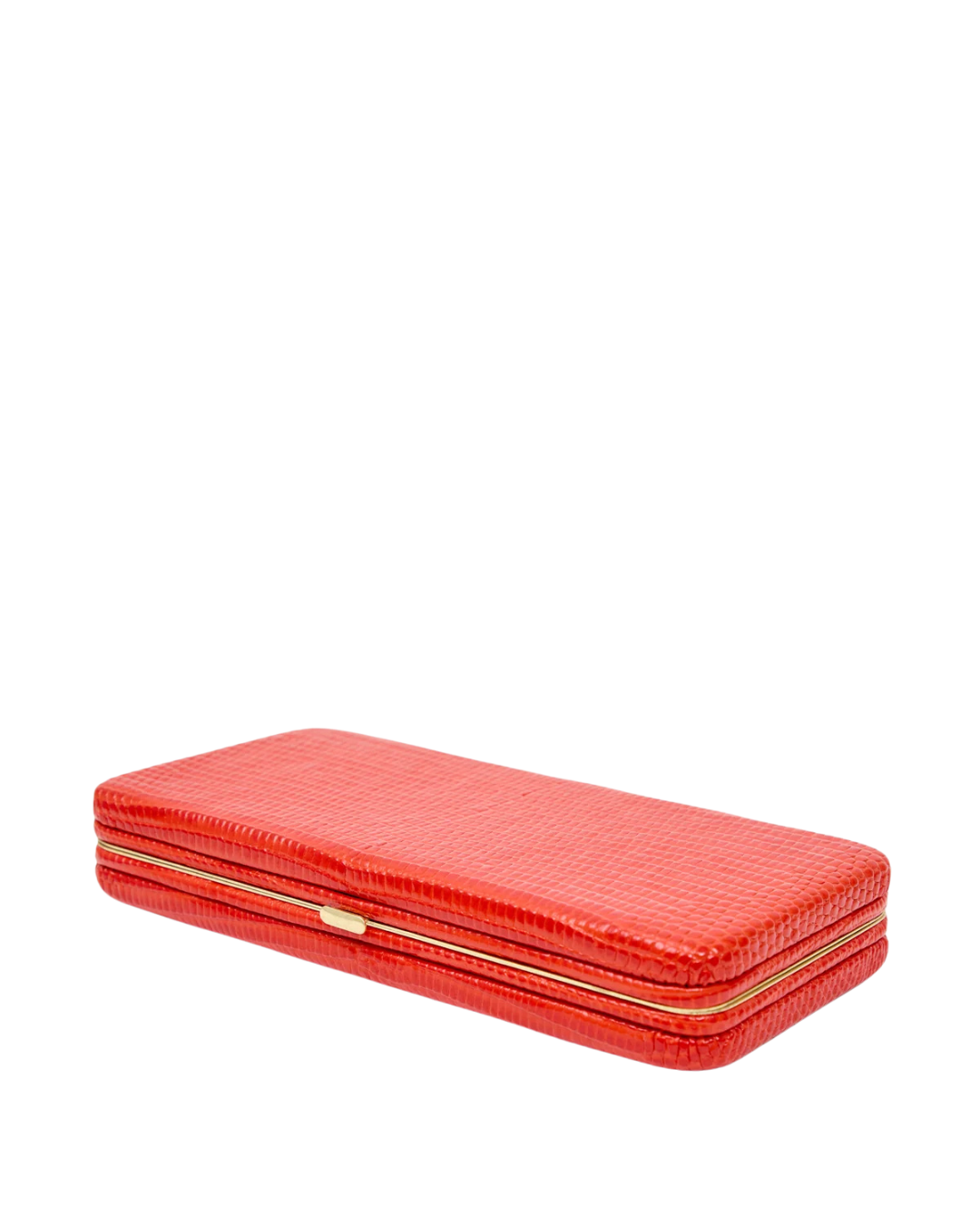 Le Tabac Clutch - Glossy Lizard - Red