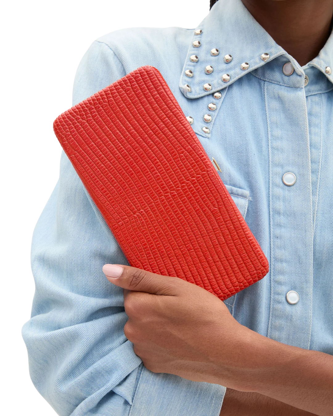 Le Tabac Clutch - Glossy Lizard - Red
