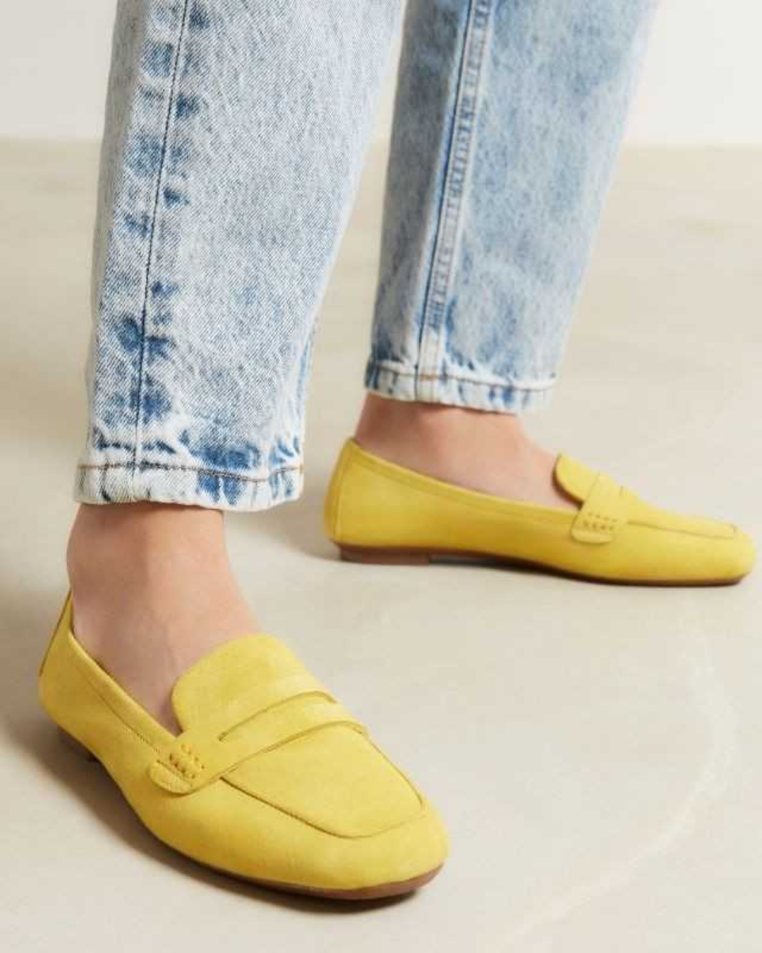 Hema Suede Loafer - Yellow