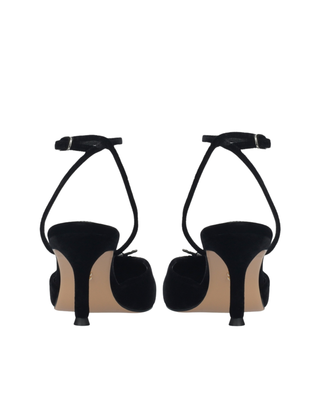 Velvet Pump With Gemstones - F5
