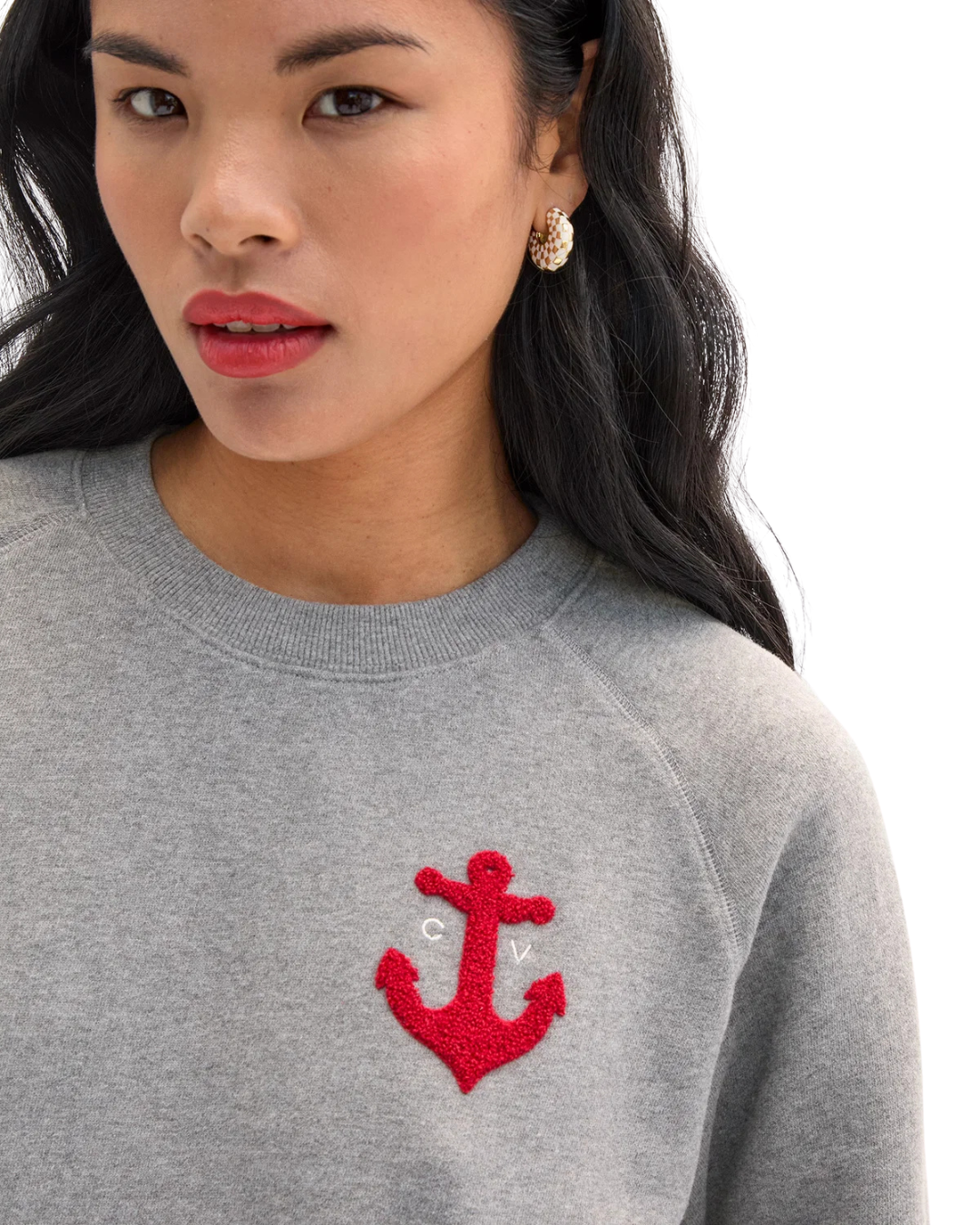 Le Court Sweatshirt - Petit Chenille Anchor