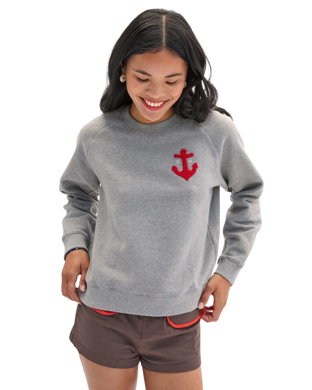 Le Court Sweatshirt - Petit Chenille Anchor