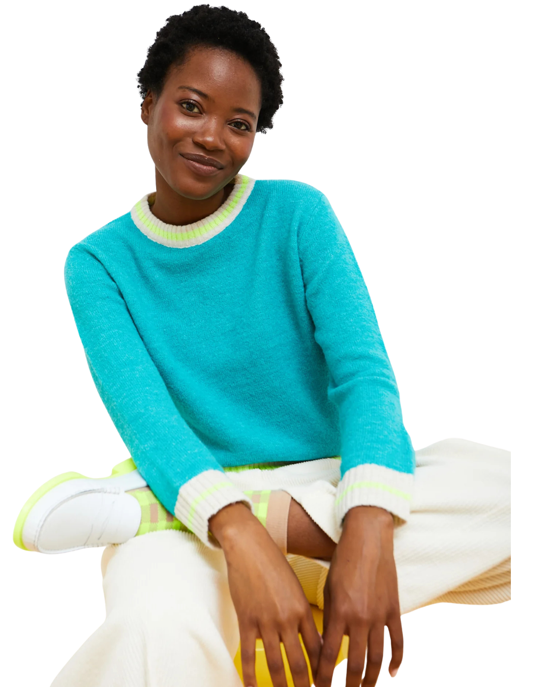 Crew Sweater - Turquoise