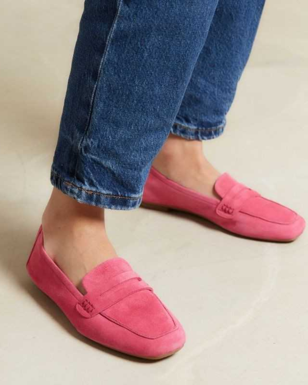 Hema Suede Loafer - Fuchsia
