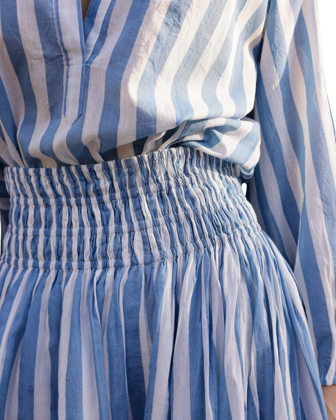 Porto Skirt - Blue Stripes