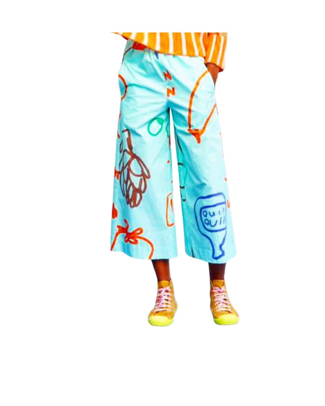 Bomba Pant - Light Blue Veggie