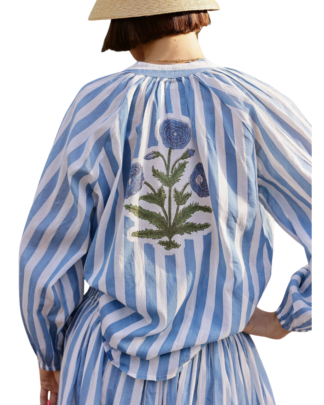 Porto Popover - Blue Stripe