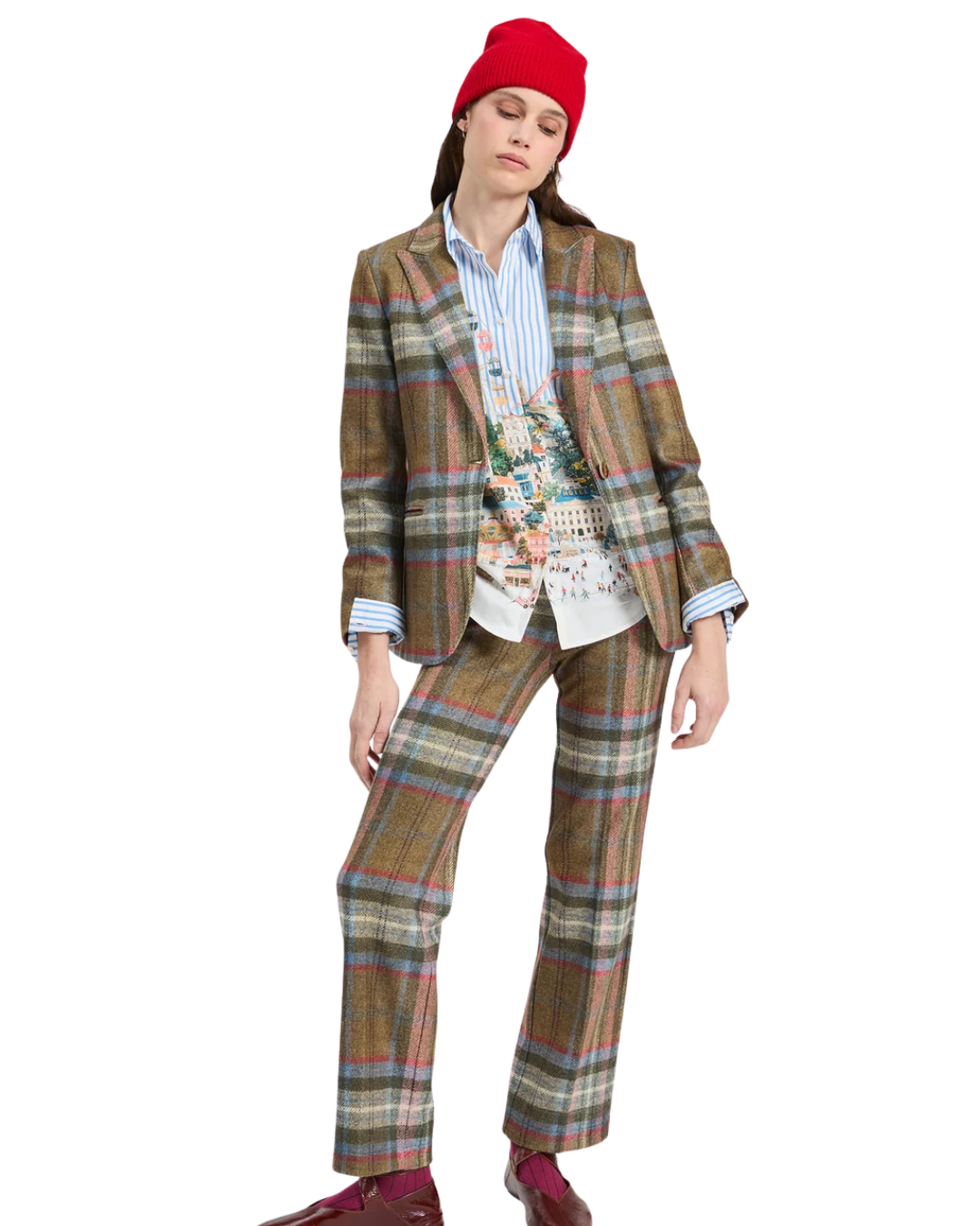 Heather Plaid Jacket