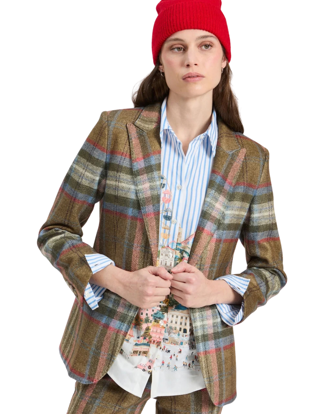 Heather Plaid Jacket