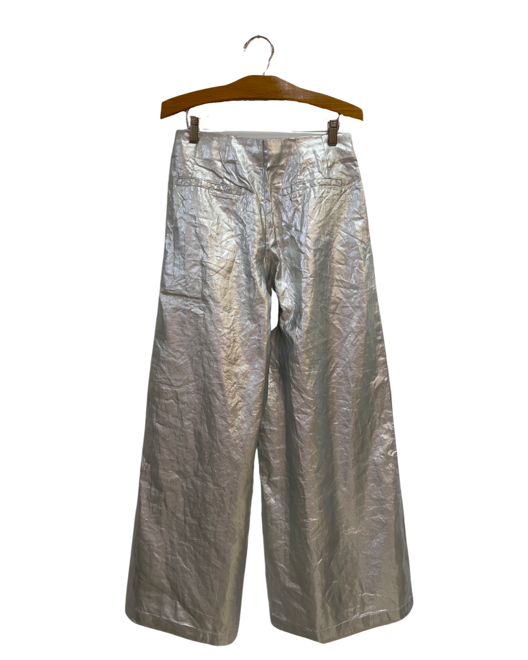 Culotte Metallic Linen Pants