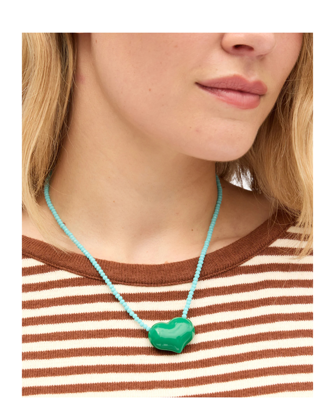 Beaded Heart Necklace