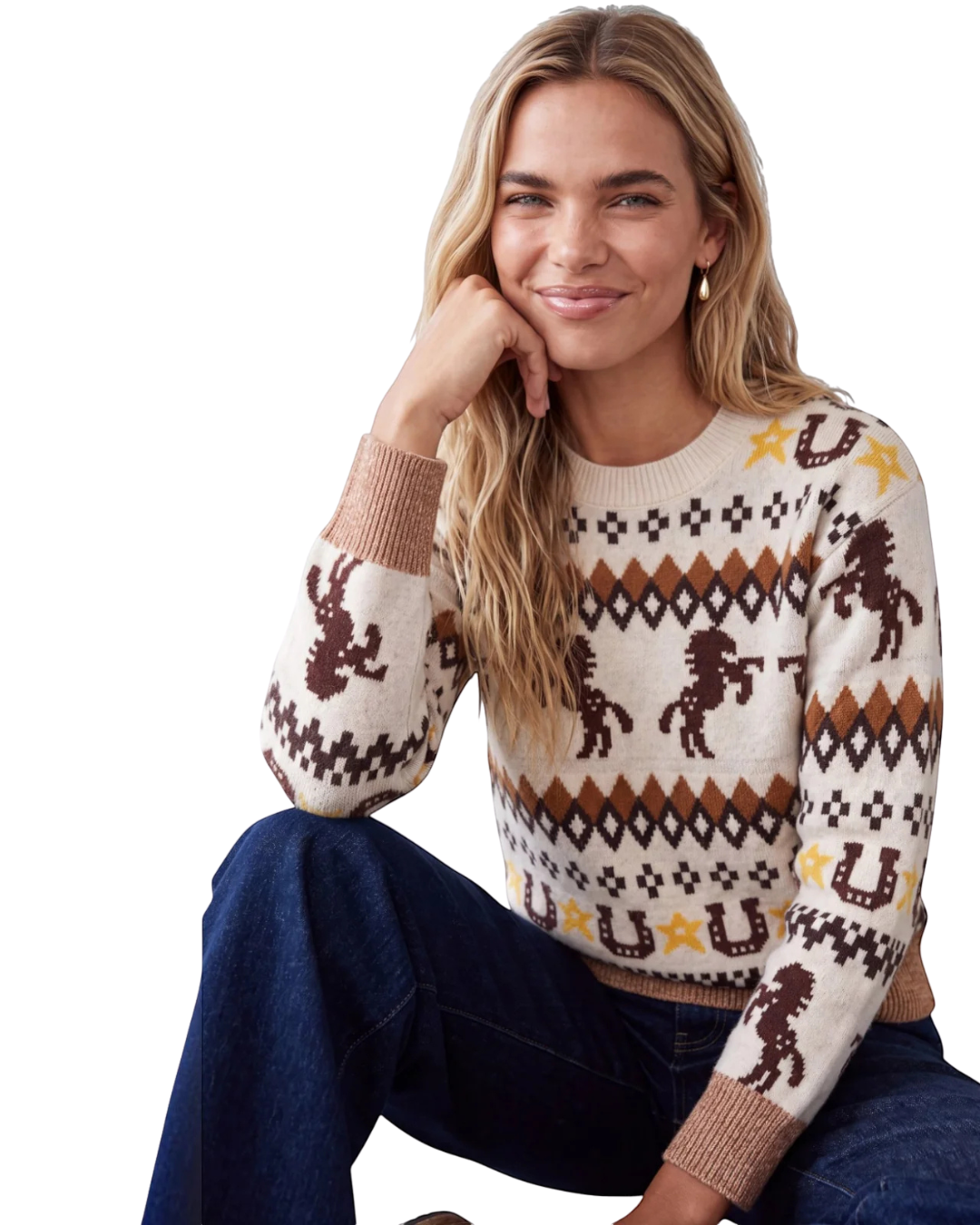 Rodeo Fairisle Crew
