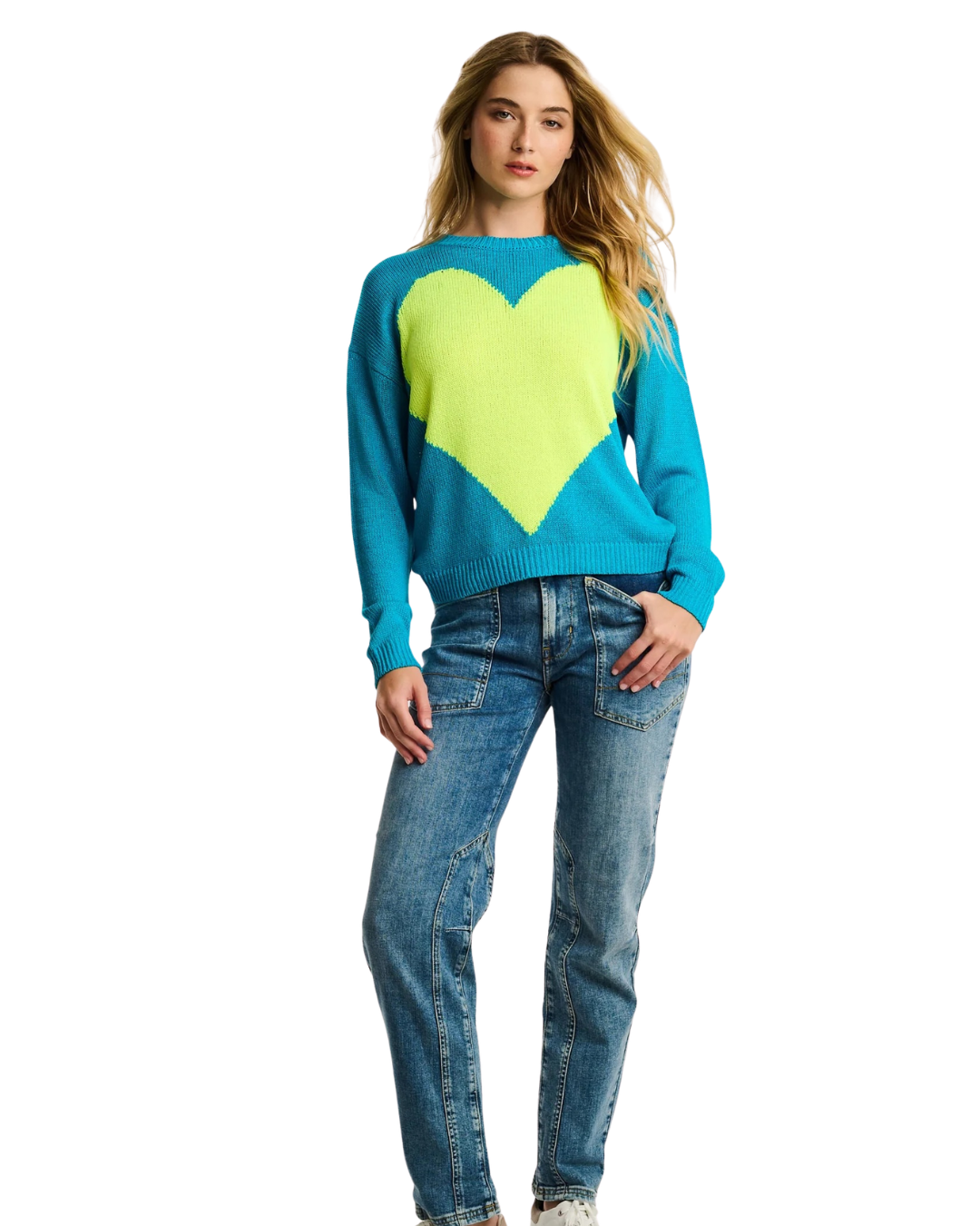Amore Mio Sweater - Neon Blue