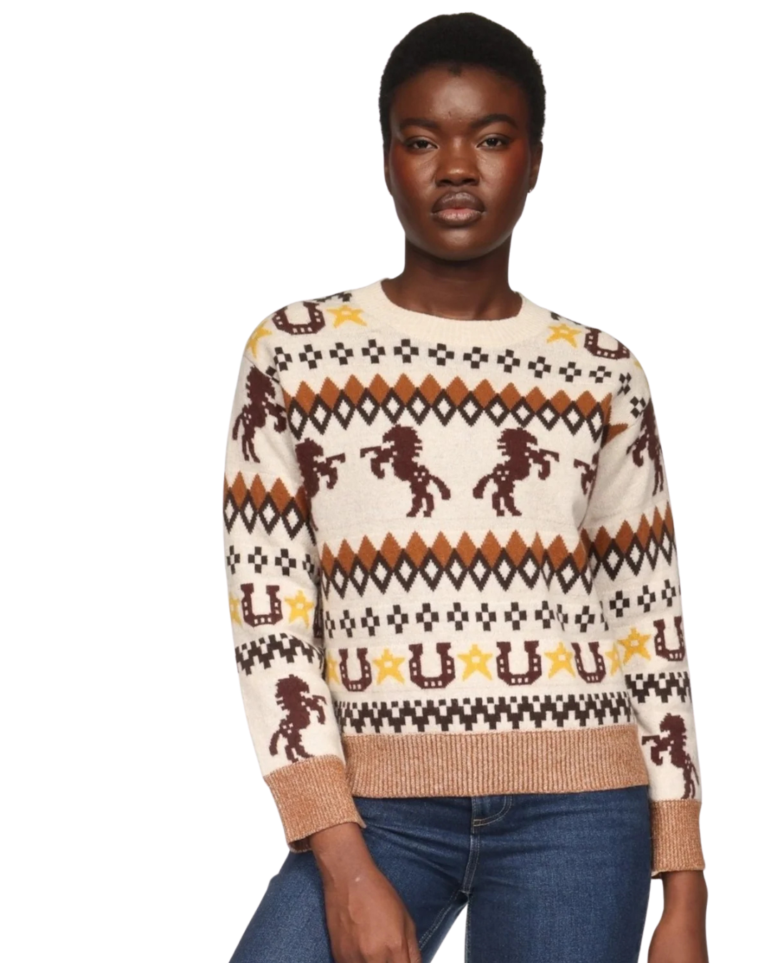 Rodeo Fairisle Crew