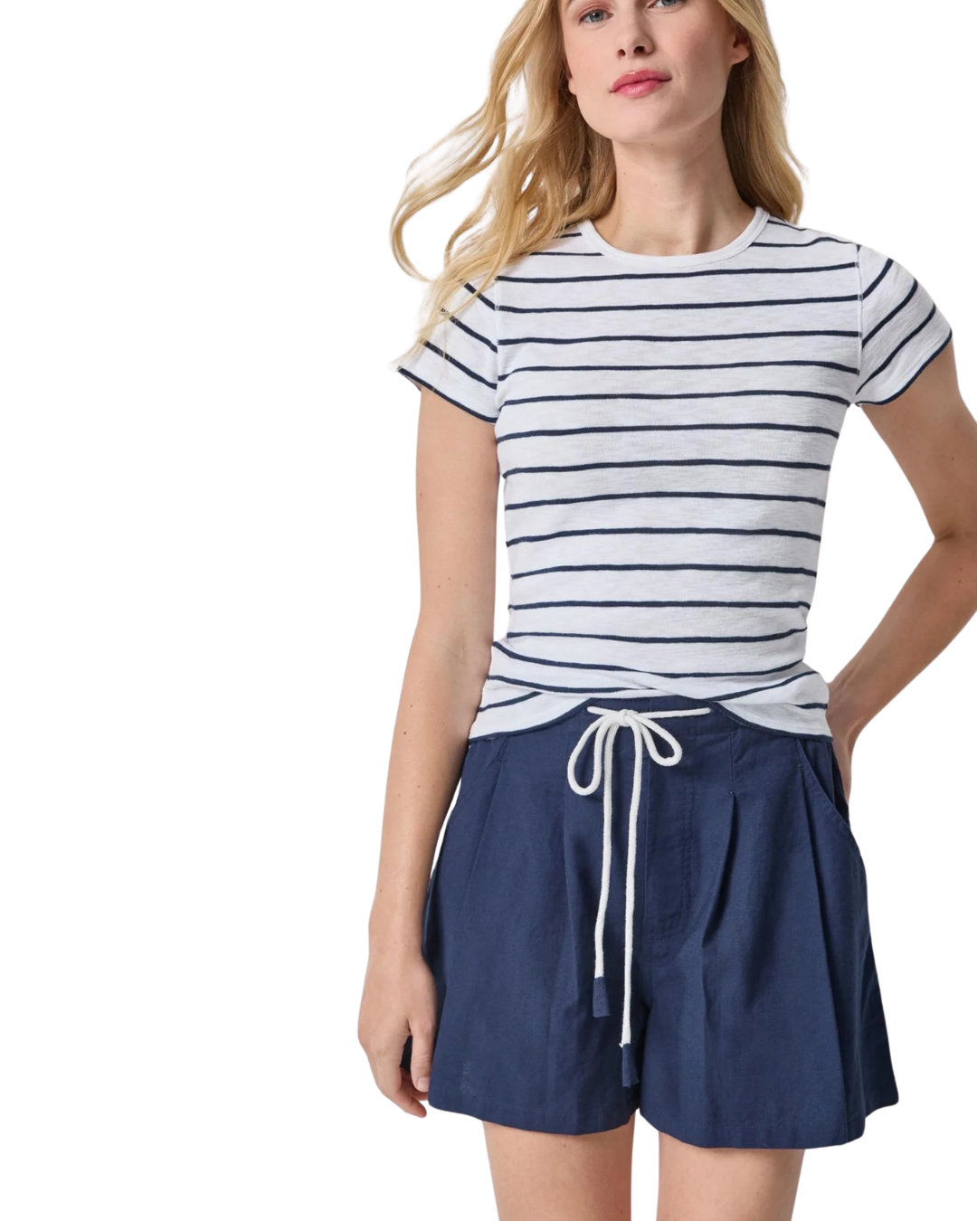 Stripe Short Sleeve - Navy Stripe