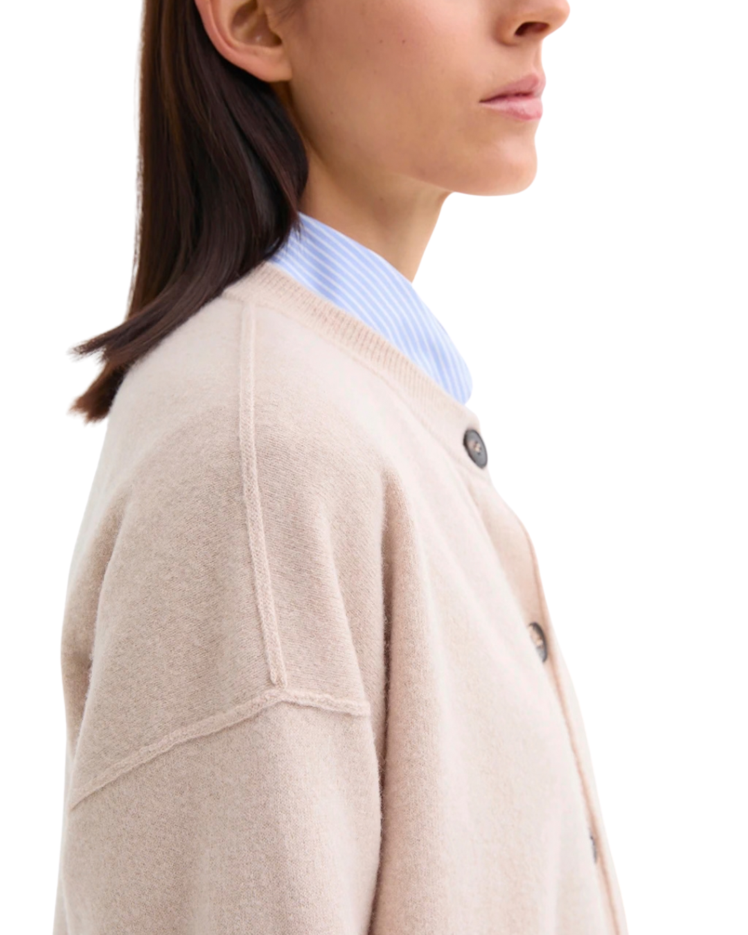 Crew Neck Cardigan