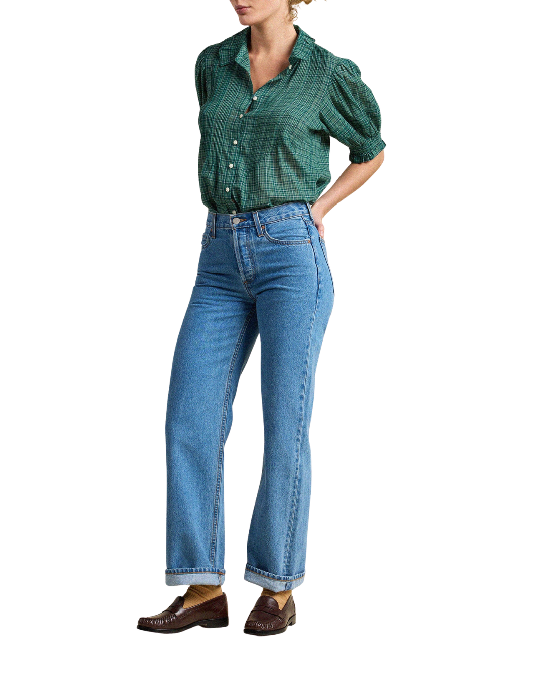 Jess Blouse - Murin Tartan - F6